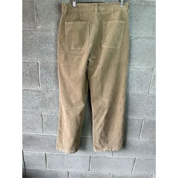 Kancan Saturn Ultra High Rise Wide Leg Corduroy Pants Beige Size 13/30 - Picture 4 of 6